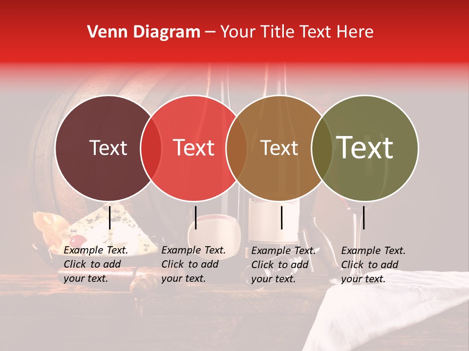 Wine Drapery Red PowerPoint Template