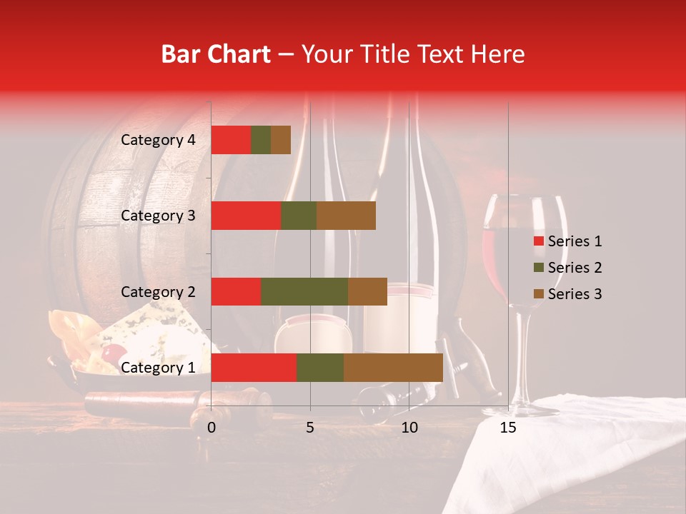 Wine Drapery Red PowerPoint Template