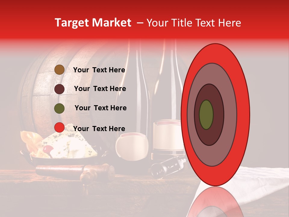 Wine Drapery Red PowerPoint Template