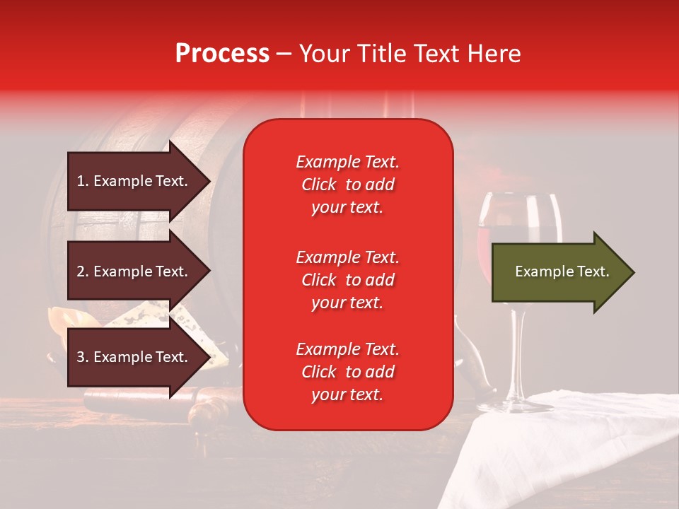Wine Drapery Red PowerPoint Template