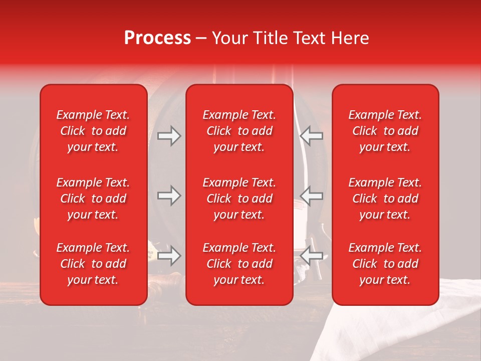 Wine Drapery Red PowerPoint Template