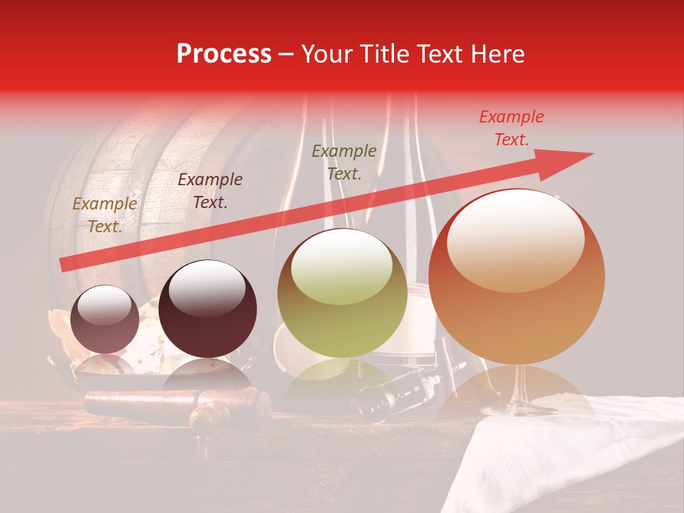 Wine Drapery Red PowerPoint Template