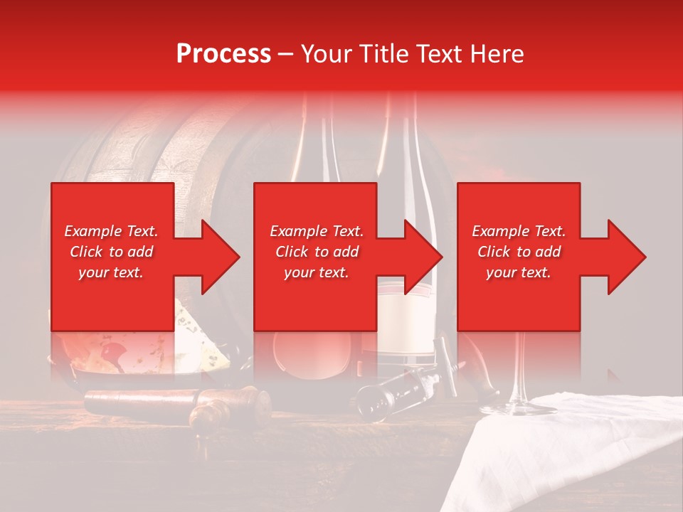 Wine Drapery Red PowerPoint Template