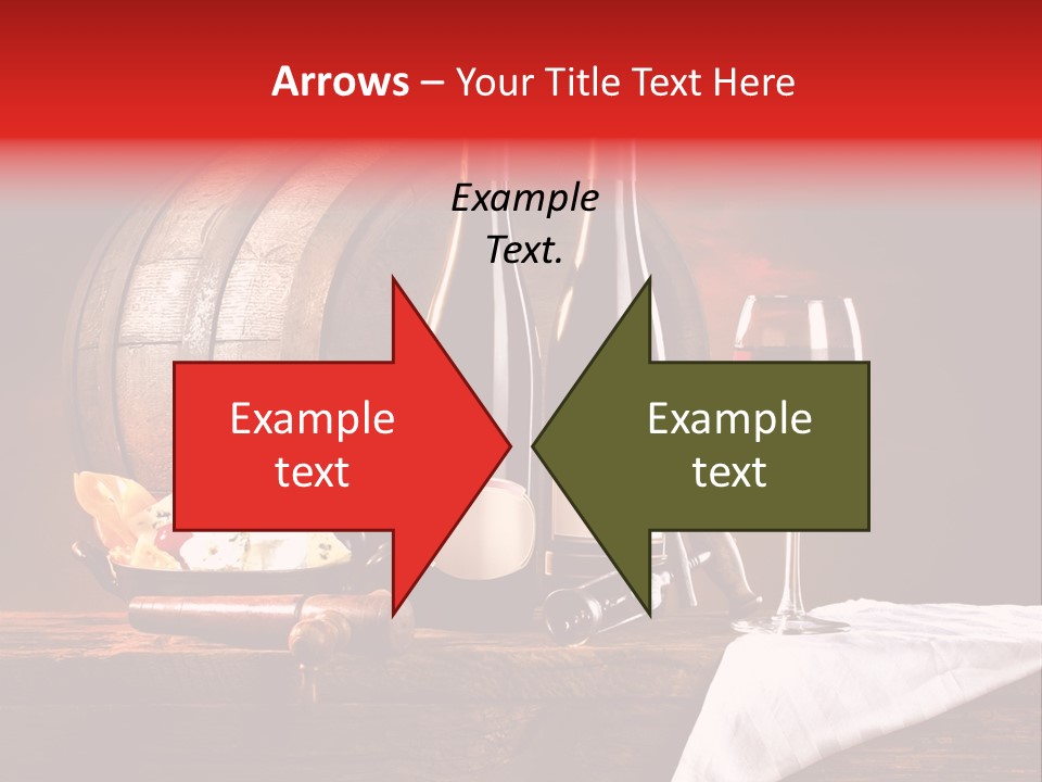 Wine Drapery Red PowerPoint Template