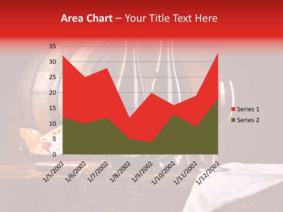 Wine Drapery Red PowerPoint Template