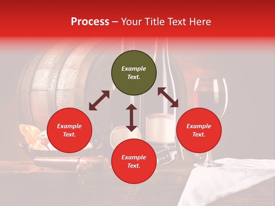 Wine Drapery Red PowerPoint Template