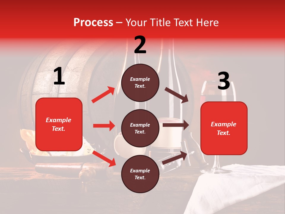 Wine Drapery Red PowerPoint Template