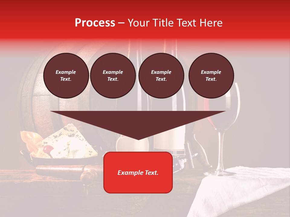 Wine Drapery Red PowerPoint Template