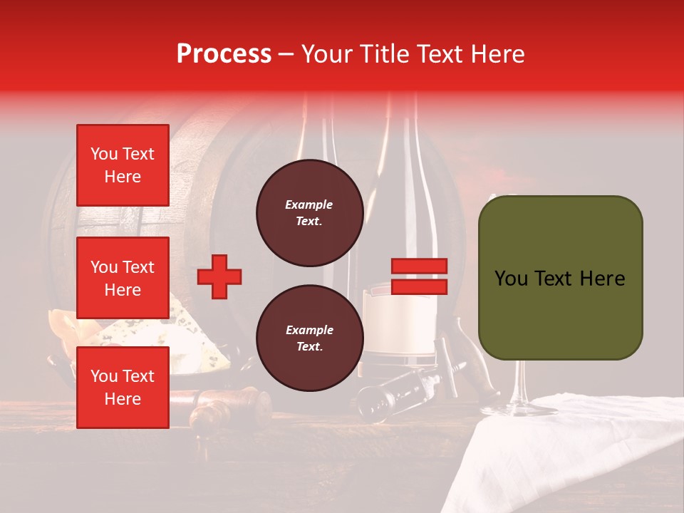 Wine Drapery Red PowerPoint Template