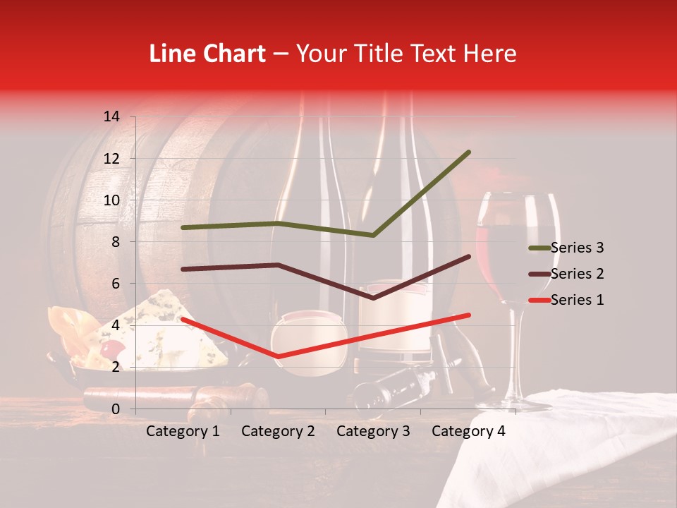 Wine Drapery Red PowerPoint Template
