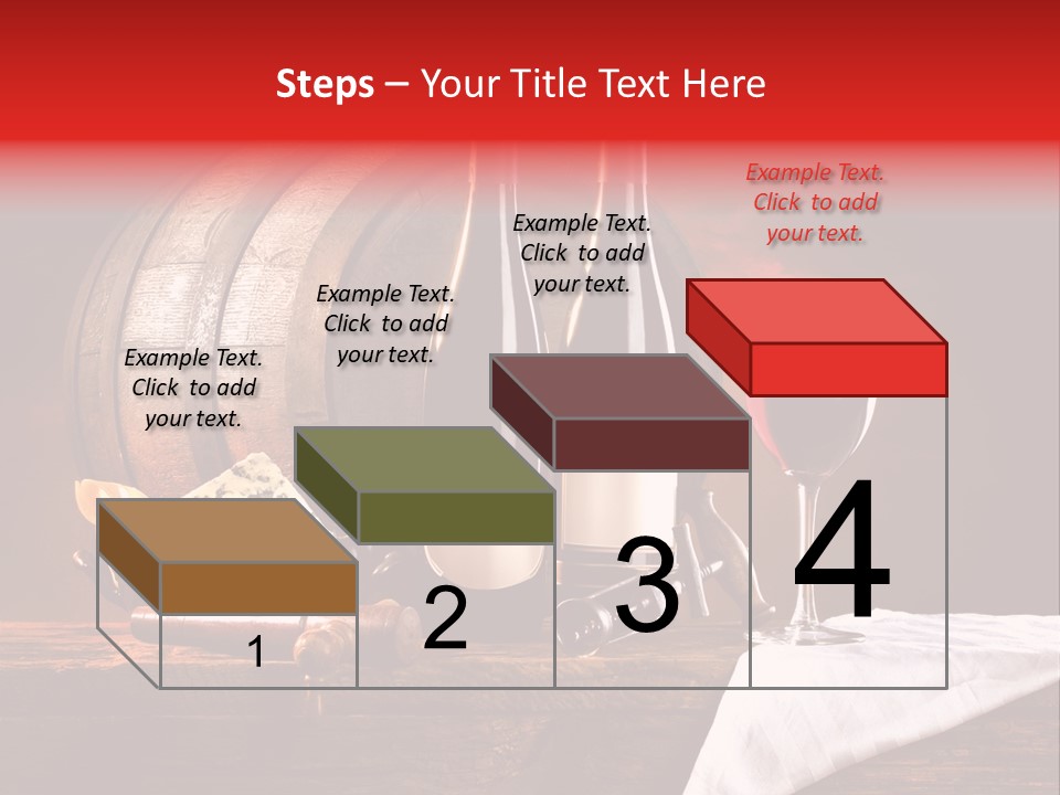 Wine Drapery Red PowerPoint Template