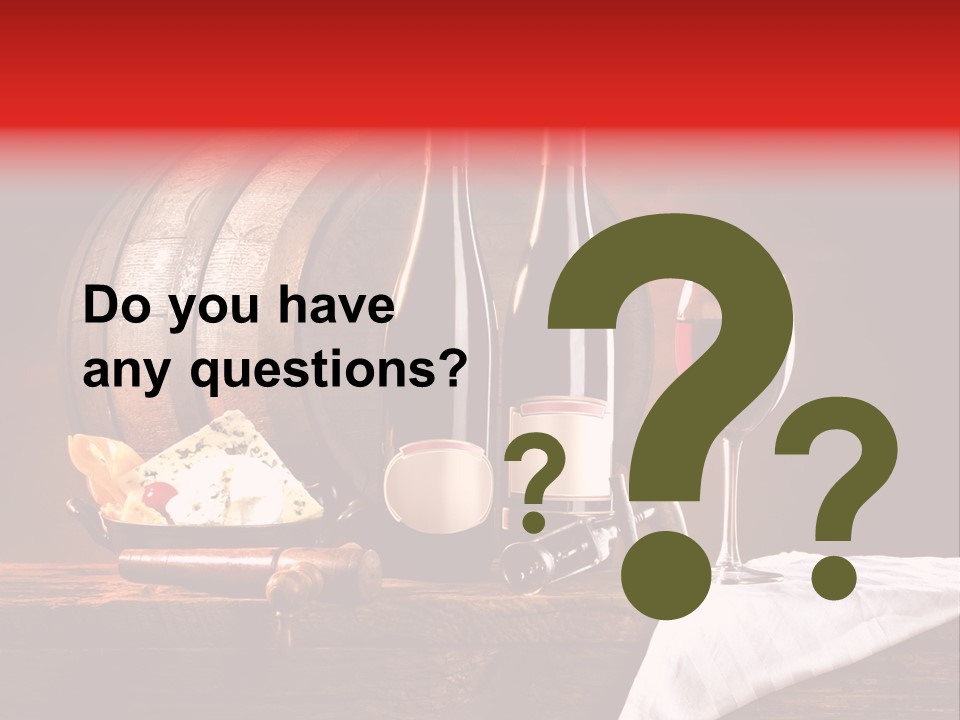 Wine Drapery Red PowerPoint Template