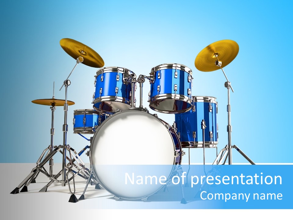 Kit Pop Percussion PowerPoint Template