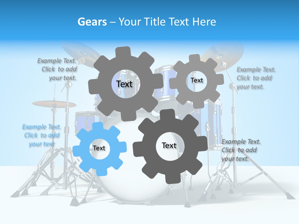 Kit Pop Percussion PowerPoint Template