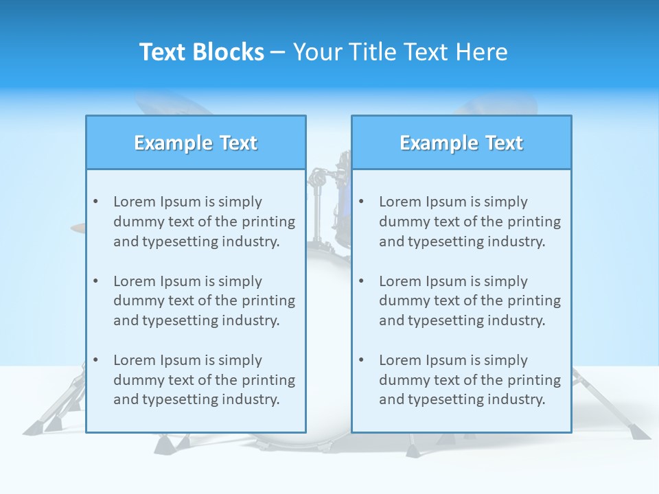Kit Pop Percussion PowerPoint Template