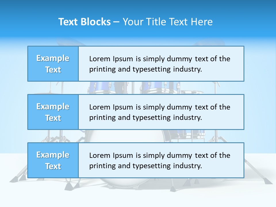 Kit Pop Percussion PowerPoint Template