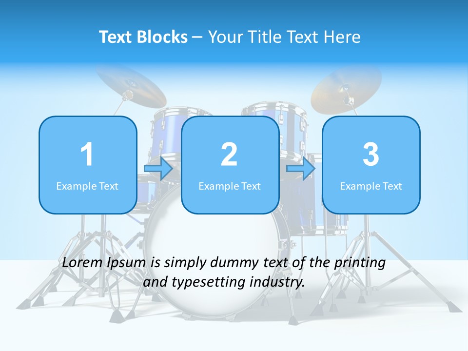 Kit Pop Percussion PowerPoint Template
