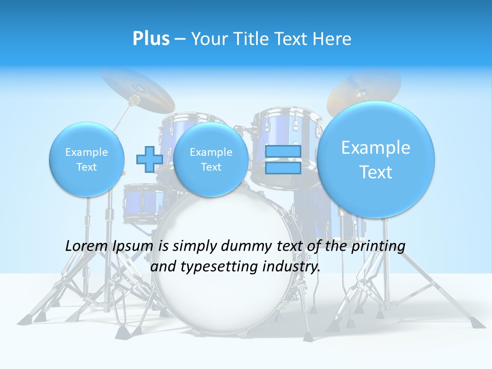 Kit Pop Percussion PowerPoint Template