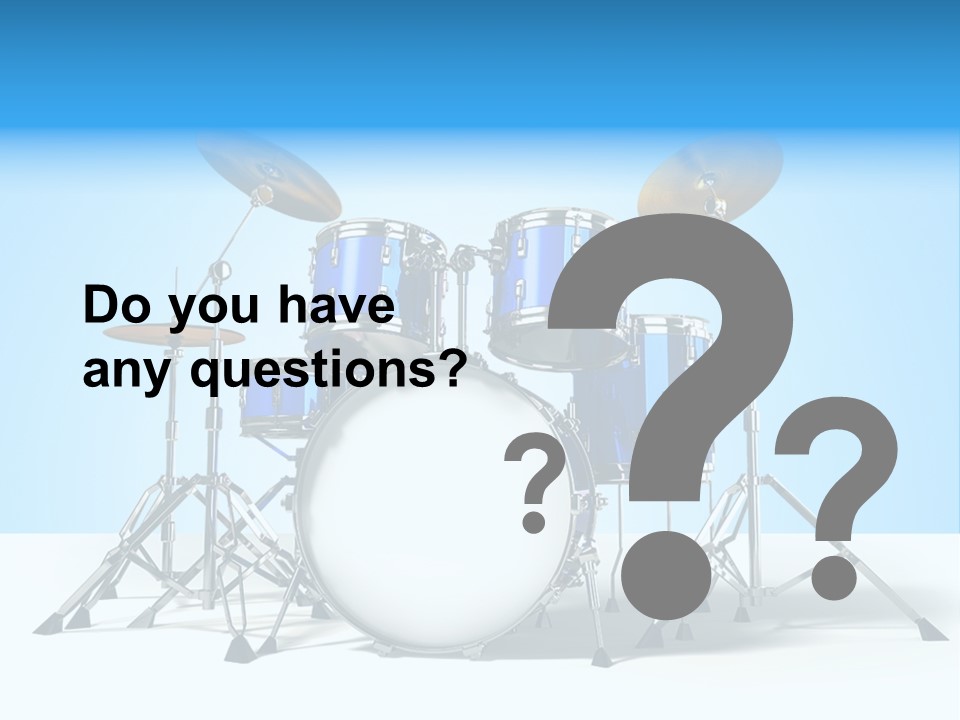 Kit Pop Percussion PowerPoint Template