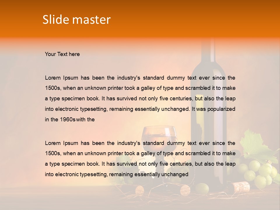 Light Vintage Leaves PowerPoint Template