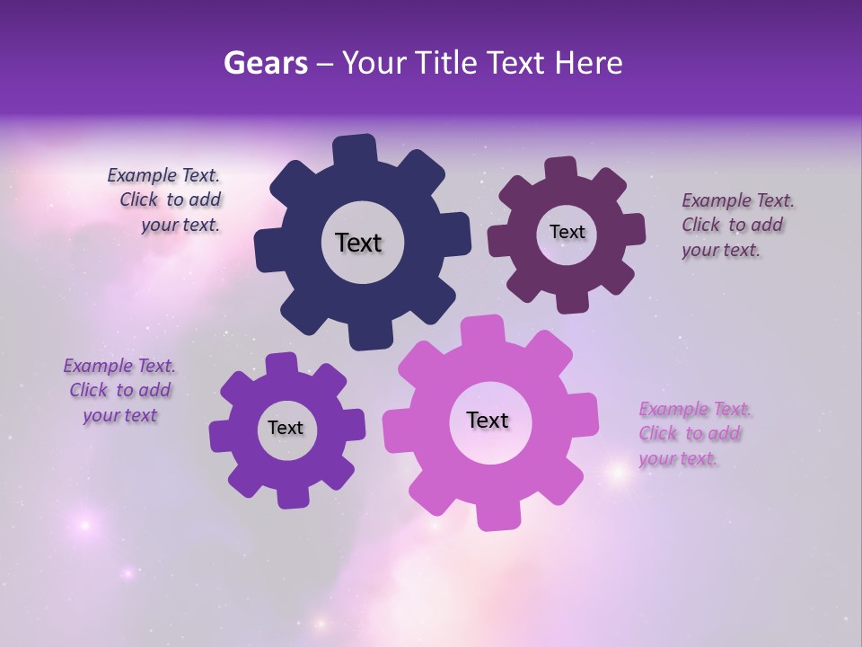 Andromeda Starry Bright PowerPoint Template