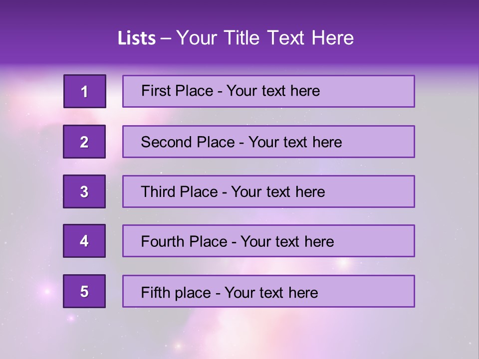 Andromeda Starry Bright PowerPoint Template