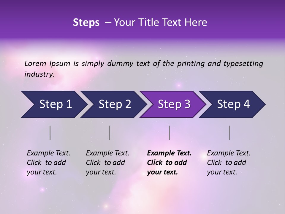 Andromeda Starry Bright PowerPoint Template