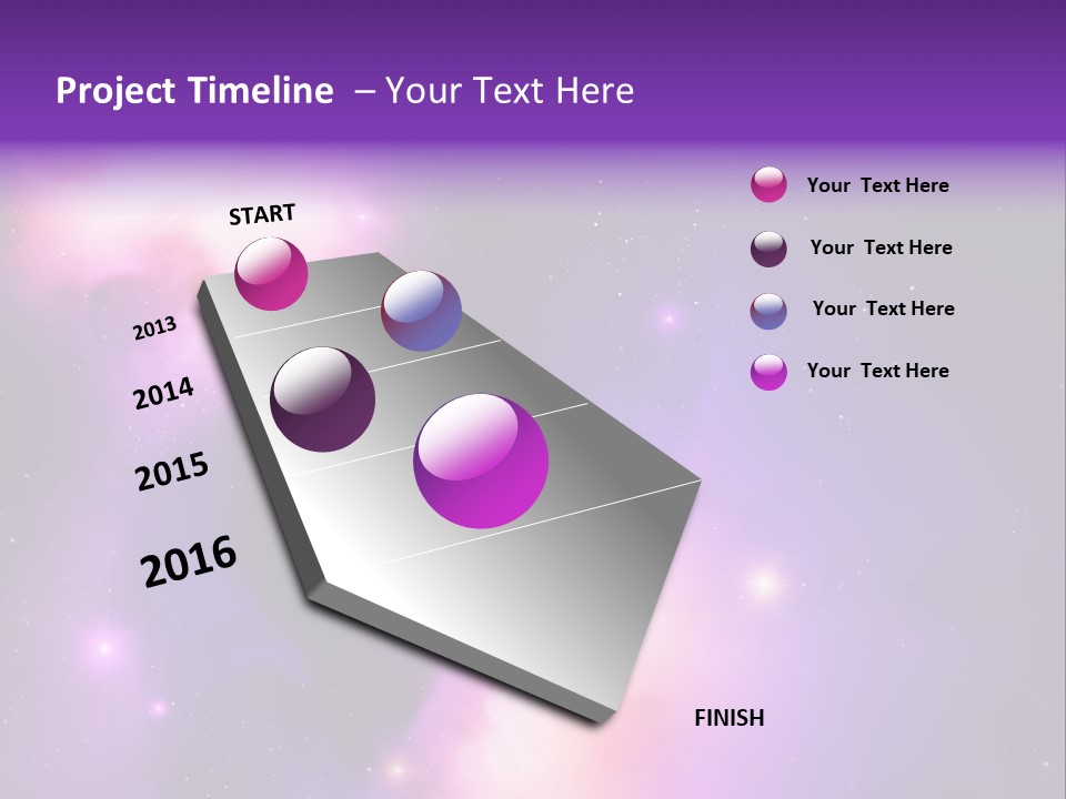 Andromeda Starry Bright PowerPoint Template