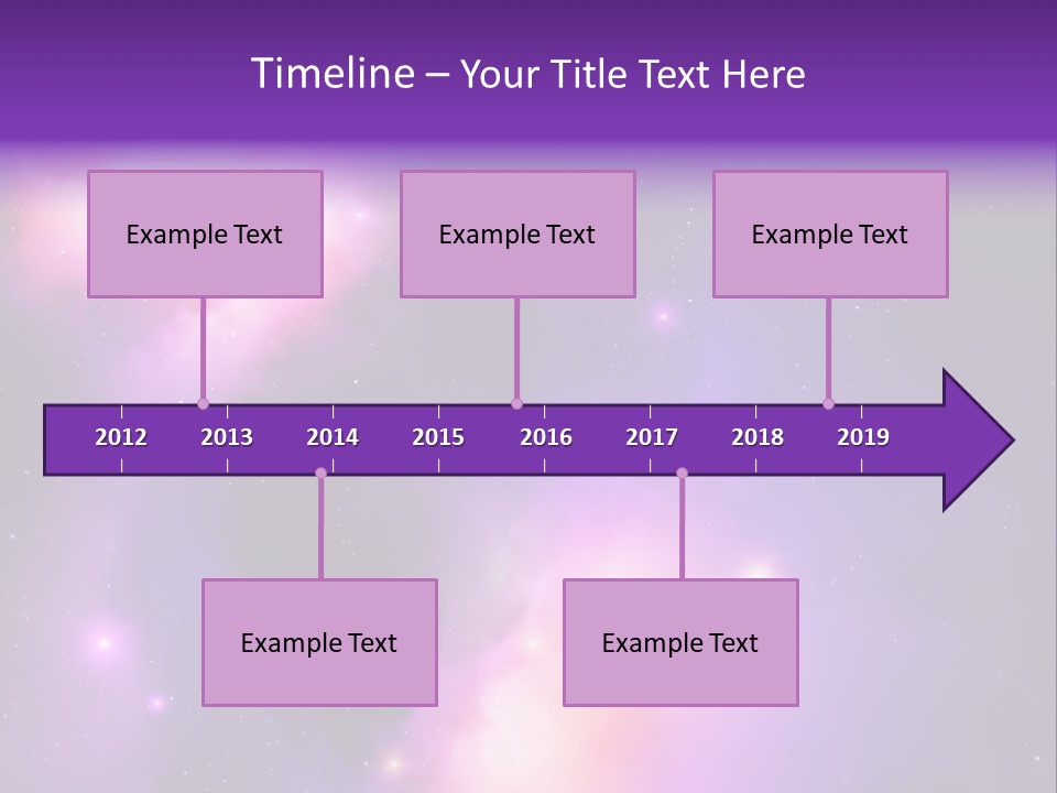Andromeda Starry Bright PowerPoint Template
