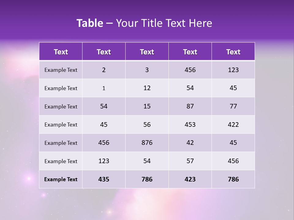 Andromeda Starry Bright PowerPoint Template