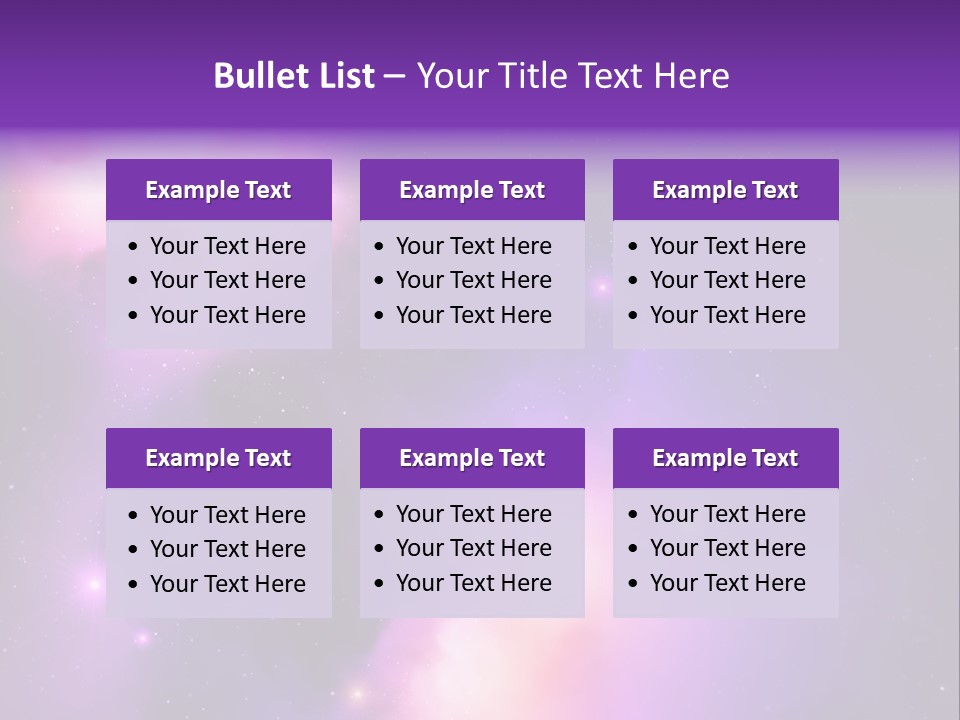 Andromeda Starry Bright PowerPoint Template