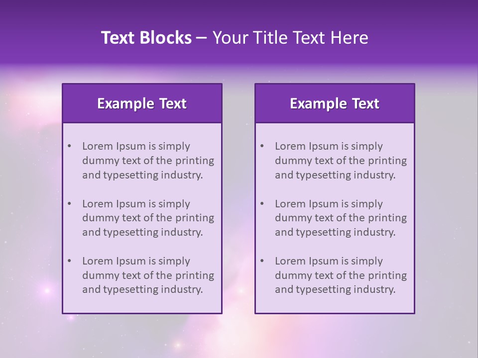 Andromeda Starry Bright PowerPoint Template