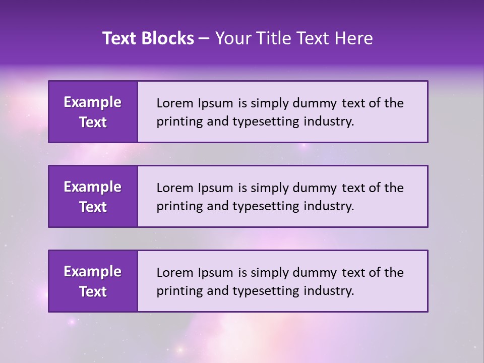 Andromeda Starry Bright PowerPoint Template