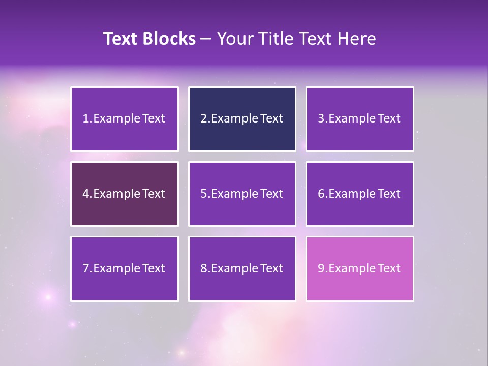 Andromeda Starry Bright PowerPoint Template
