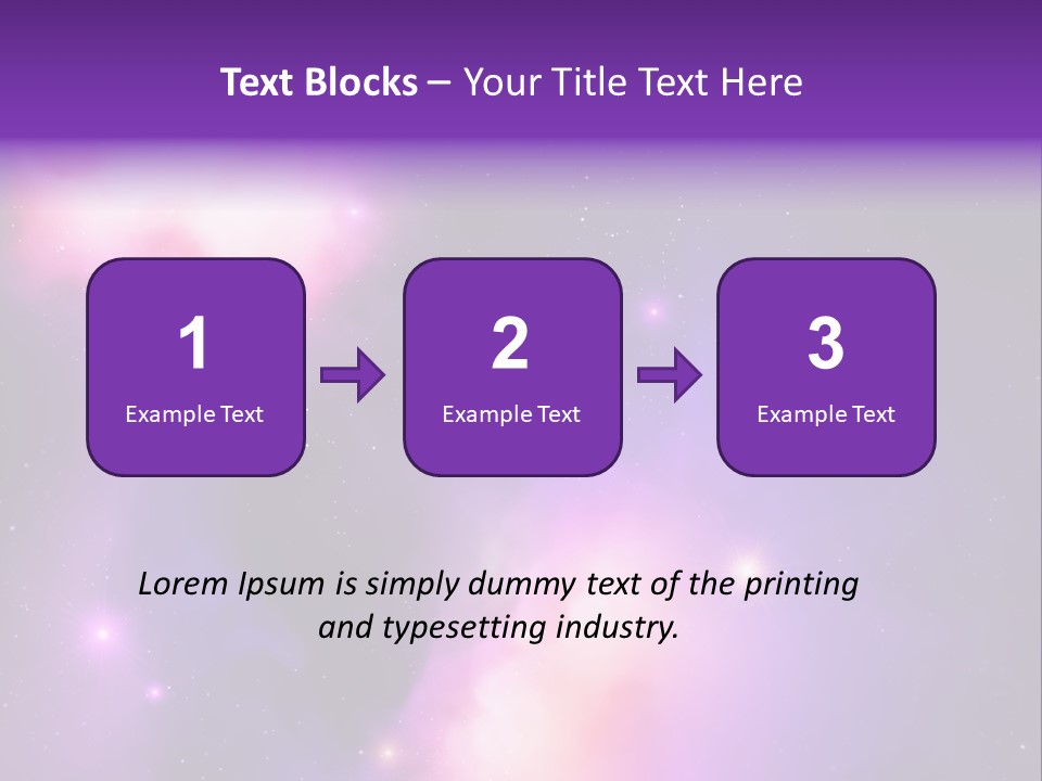 Andromeda Starry Bright PowerPoint Template