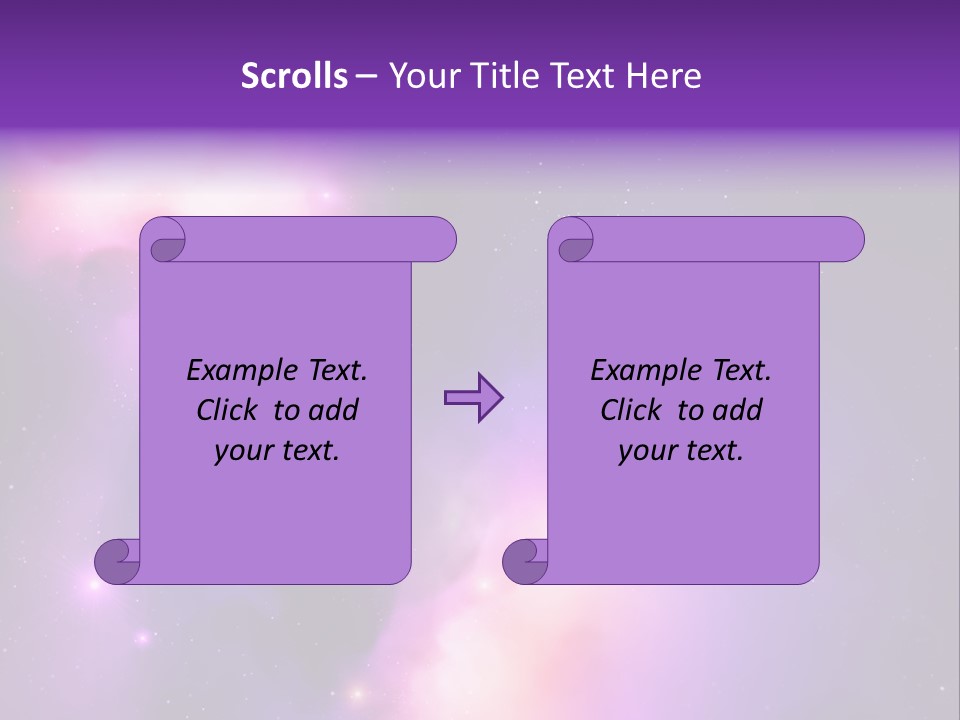 Andromeda Starry Bright PowerPoint Template