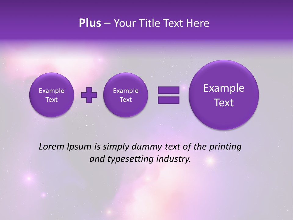 Andromeda Starry Bright PowerPoint Template