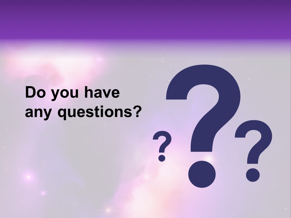 Andromeda Starry Bright PowerPoint Template