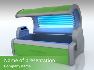 Bulb Sunlight Tanning PowerPoint Template