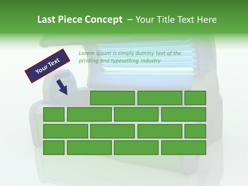 Bulb Sunlight Tanning PowerPoint Template