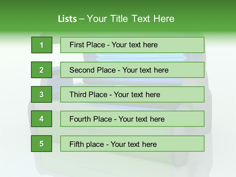 Bulb Sunlight Tanning PowerPoint Template