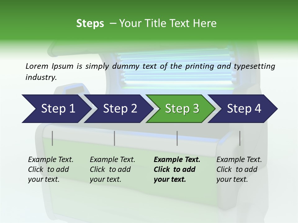 Bulb Sunlight Tanning PowerPoint Template