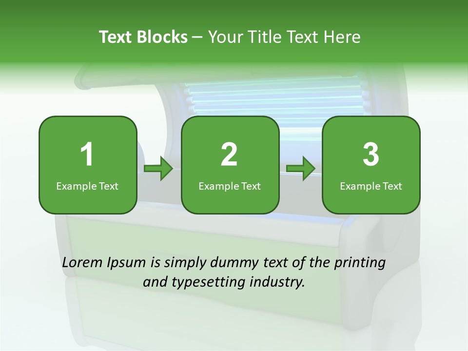 Bulb Sunlight Tanning PowerPoint Template