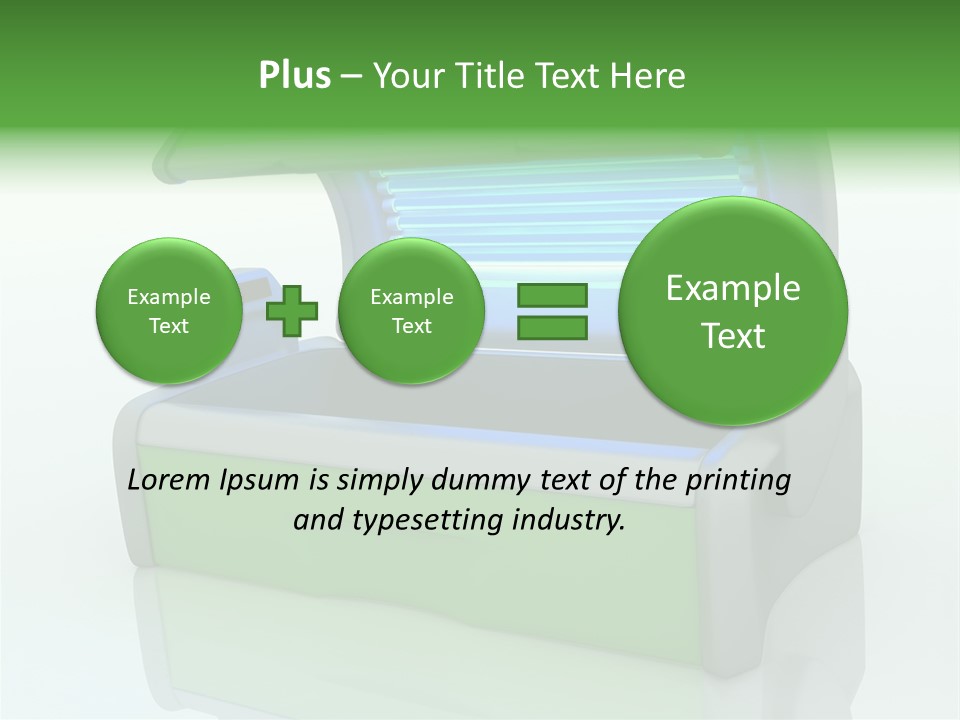 Bulb Sunlight Tanning PowerPoint Template