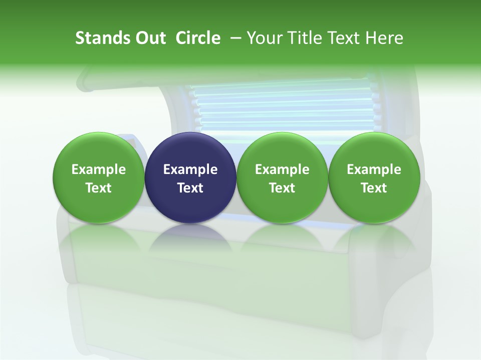 Bulb Sunlight Tanning PowerPoint Template