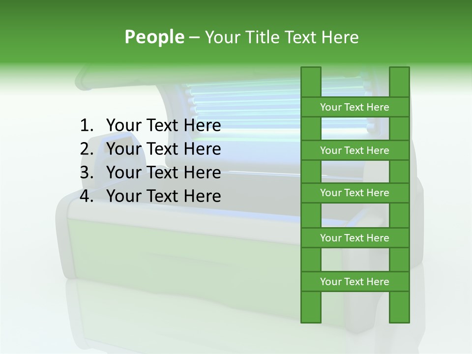 Bulb Sunlight Tanning PowerPoint Template