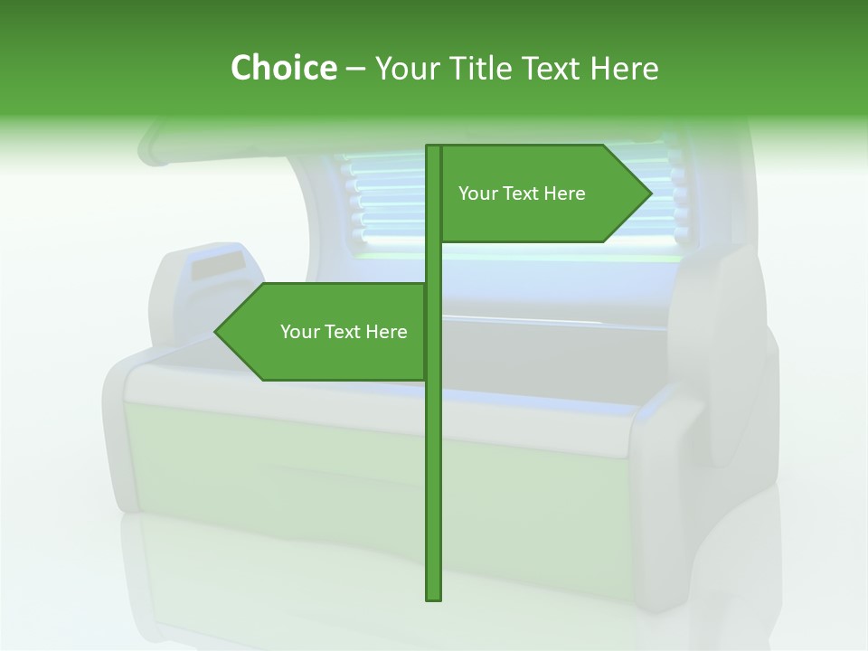 Bulb Sunlight Tanning PowerPoint Template