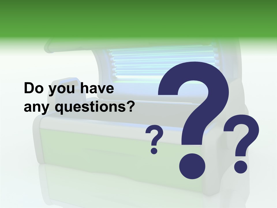 Bulb Sunlight Tanning PowerPoint Template