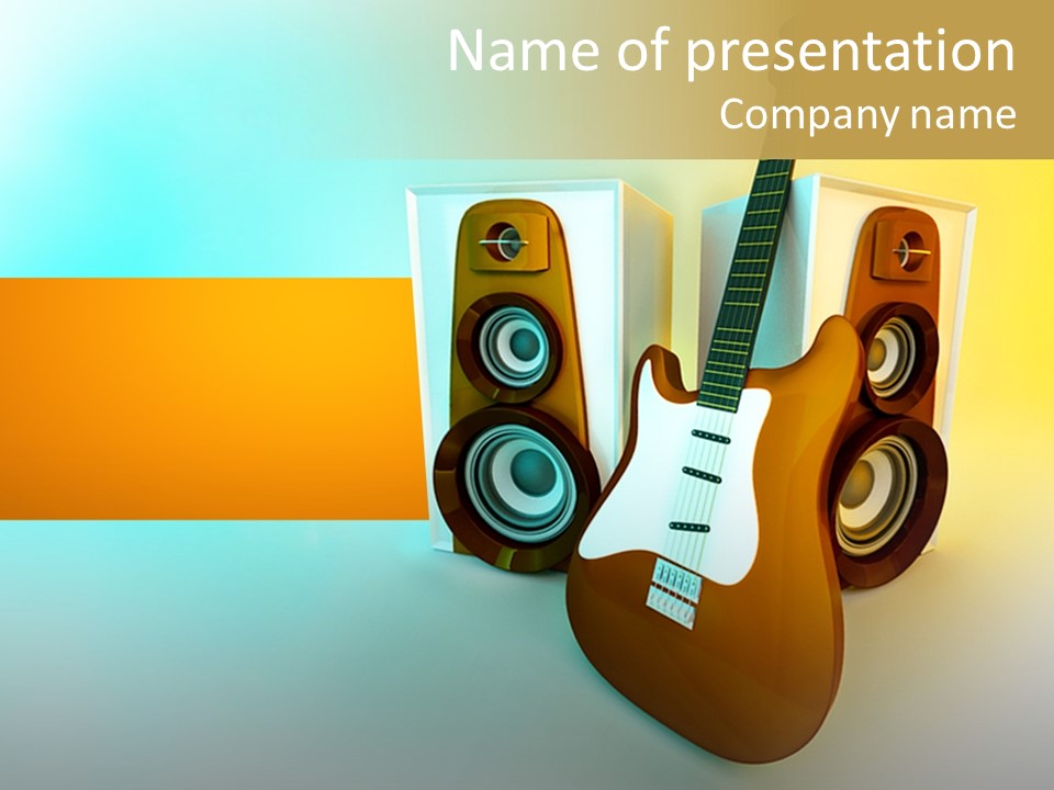 Concert Volume Objects PowerPoint Template