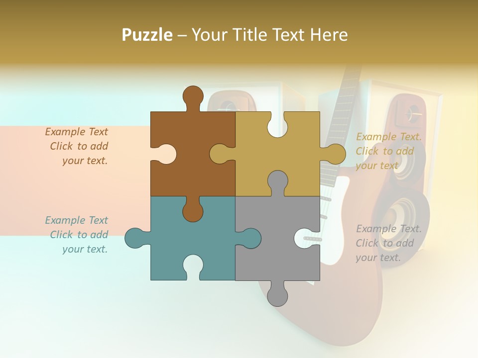 Concert Volume Objects PowerPoint Template